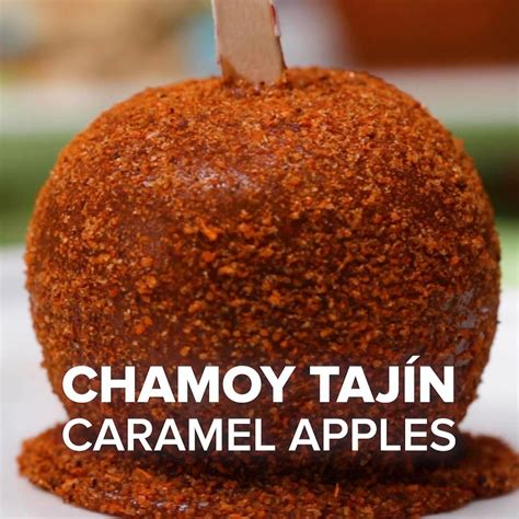 Chamoy Tajín Caramel Apples Recipe By Tasty Candy Apple Recipe