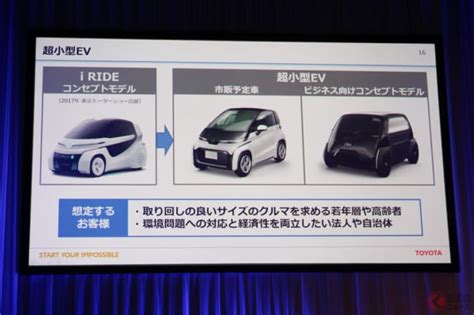 トヨタがev加速で出遅れ感払拭へ 超小型から乗用車まで電動化目指す今後の方針とは くるまのニュース