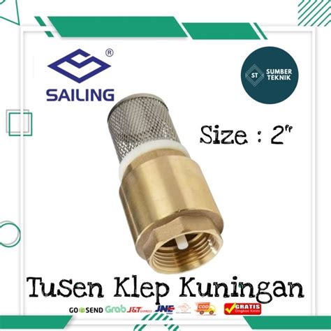 Jual SAILING Foot Klep 2 Kuningan Brass Tusen Foot Valve 2 Inch