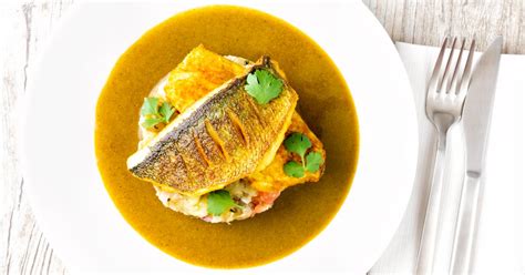 Sea Bass Curry With Crushed Fenugreek Potatoes Krumpli