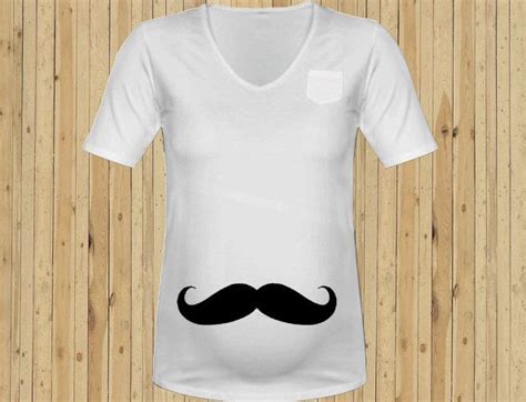 Mustache Maternity Shirt Size M L Xl 1999