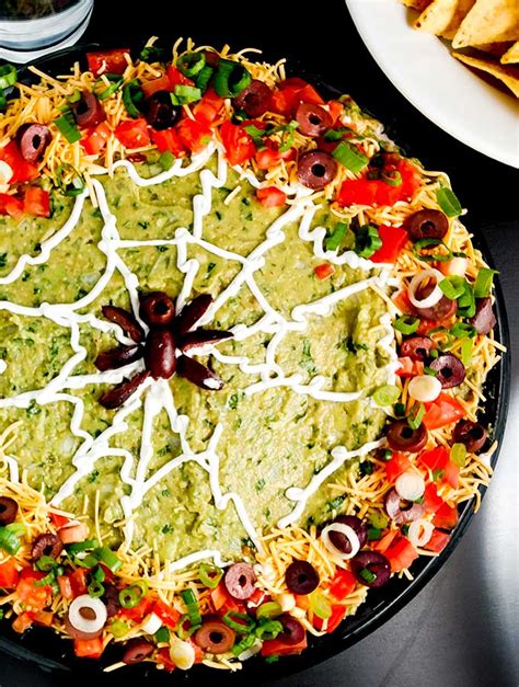 Halloween Spider Web Dip Is Perfect Party Fare On The Go Bites