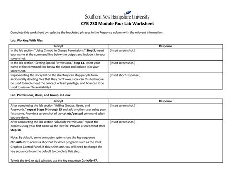 Cyb Module Four Lab Worksheet Cyb Module Four Lab Worksheet