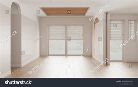 Empty Room Interior Design Open Space Stock Illustration 2161624453