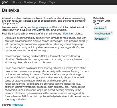 Dyslexia Simulator Shows Just How Hard It Can Be To Read An Easy Paragraph