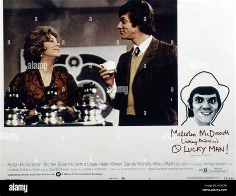 O Lucky Man Rachel Roberts Malcolm Mcdowell 1973 Stock Photo Alamy