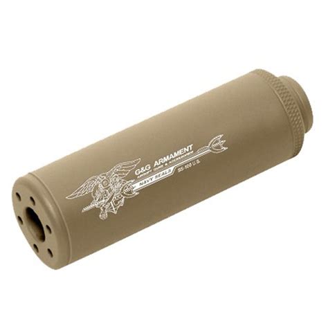 Gandg Ss 100 14mm Ccw Mock Suppressor Desert Tan Camouflageca