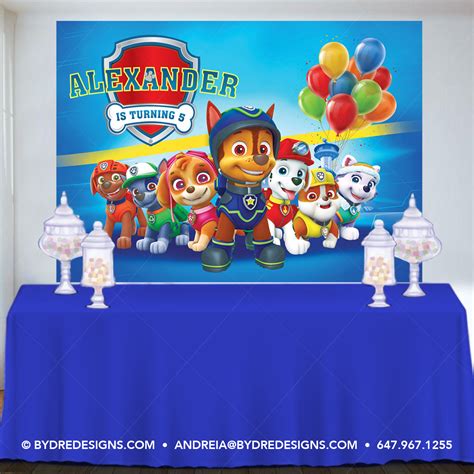 Paw Patrol Backdrop Ideas