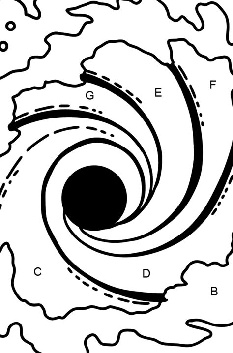 Black Hole Coloring Page Colouring In Pictures Of The Black Hole