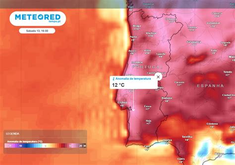 Iminente episódio de tempo quente em Portugal estão previstas