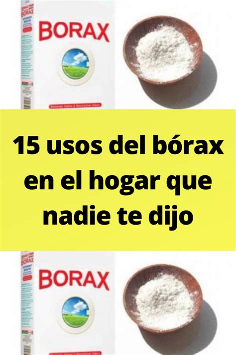 15 usos del bórax en el hogar que nadie te dijo Trucos de limpieza