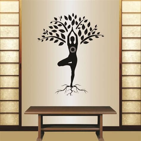 Yoga Wall Decal Etsy