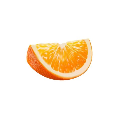 Realistic Ripe Orange Citrus Fruit Slice Piece 36167548 Vector Art At Vecteezy