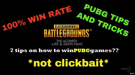 Pubg Tips 1 7 Tips On How To Win Pubg Youtube