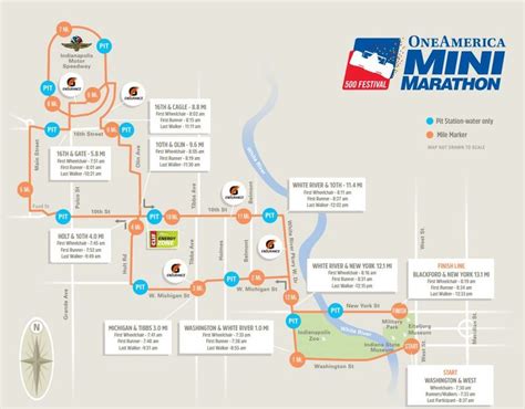 Map Roads Closed For 500 Festival Mini Marathon