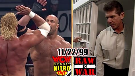 WWF RAW Vs WCW Nitro November 22 1999 Full Breakdown Vince In