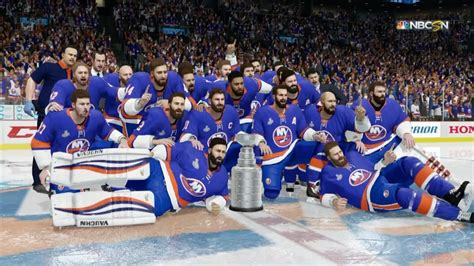 Nhl 18 New York Islanders Stanley Cup Celebration Youtube