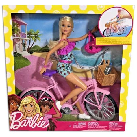 Bicicleta Da Boneca Barbie - Boneca Barbie com Bicicleta - Mattel | MATTEL | Parana Plasticos Mega Store