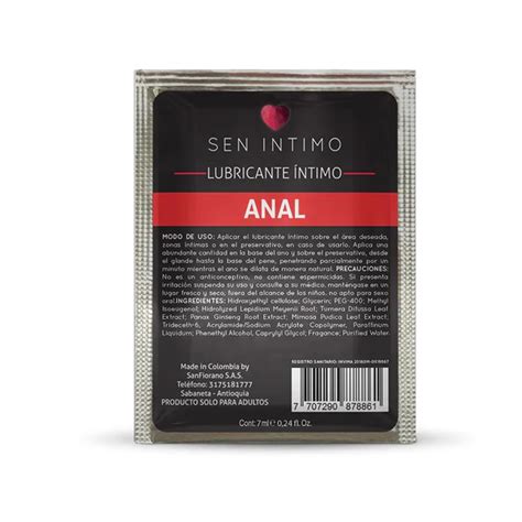 Lubricante Anal Sachet 7 ml Sen Íntimo Orion Sex Shop