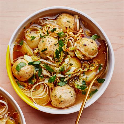 Vegetarian Matzo Ball Soup With Caramelized Cabbage Recipe Bon Appétit