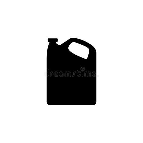 Gasoline Fuel Canister Vector Icon Petrol Can Gallon Gas Tank Fuel