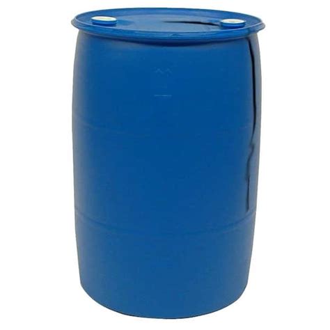 55 Gallon Blue Plastic Barrels