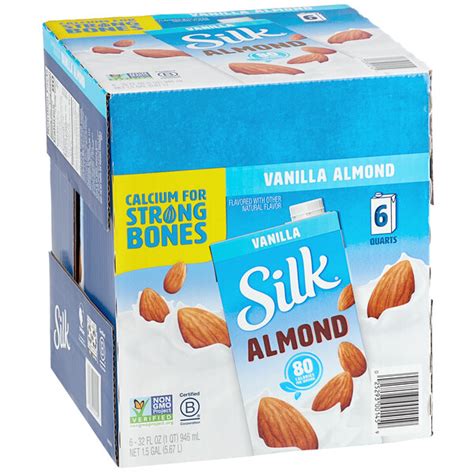 Silk Vanilla Almond Milk 32 Fl Oz 6case