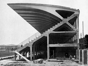 Pier Luigi Nervi In Italy Part Cantilevering Stadium Roofs Form