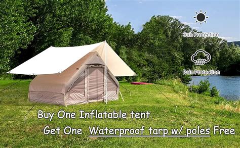 Baralir Inflatable Glamping Tent With Pump Person Inflatable House