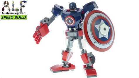 Lego Marvel Captain America Mech Armour Lego Speed Build Review