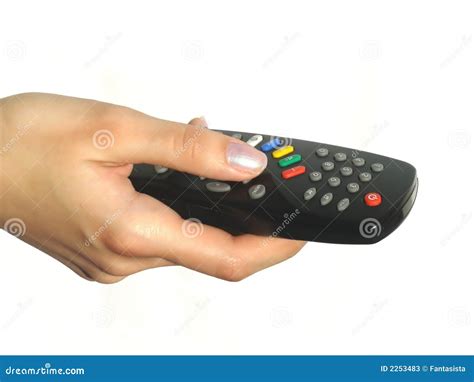 Hand Holding Remote Control Stock Photos Image