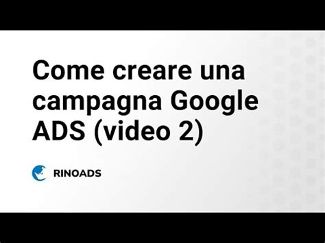 Come Creare Una Campagna Google Ads Affiliate Marketing Youtube