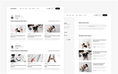 Blog Webflow Template - Writing X | Writing X Templates