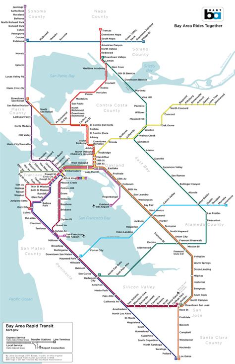 Imaginary BART Map by Jake Coolidge