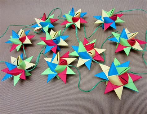 Paper Star Garland 98 Inches Stars Nursery Decoration Red - Etsy