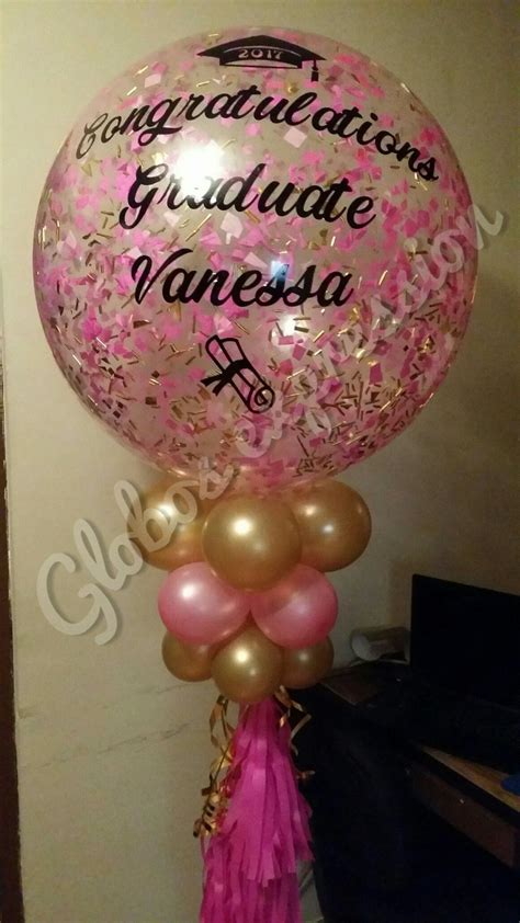 Dorado Y Rosa Globo Jumbo Fiestas De Graduacion Decoracion Ideas De