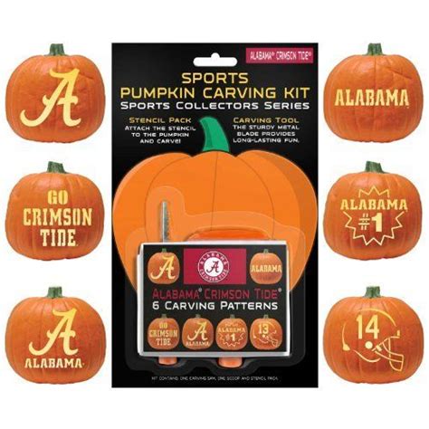 NCAA Alabama Crimson Tide Halloween Pumpkin Carving Kit by Topperscot ...