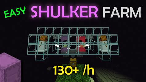 Easy Shulker Farm Für Minecraft Bedrock [tutorial] Youtube