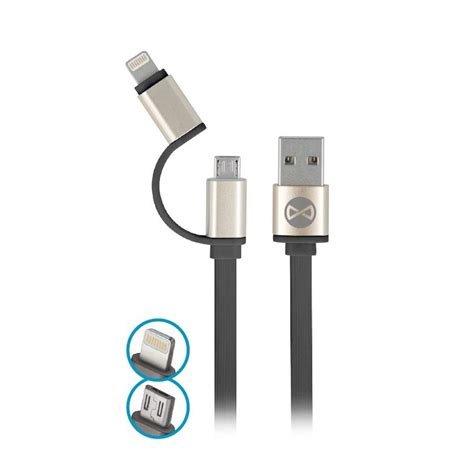 Kabel Forever W Usb Lightning Microusb M A Czarny