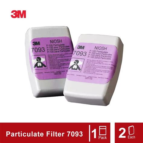 3m™ P100 Particulate Filter 7093 2 Eachset