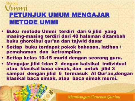 Materi Ummi Jilid 1 Ppt