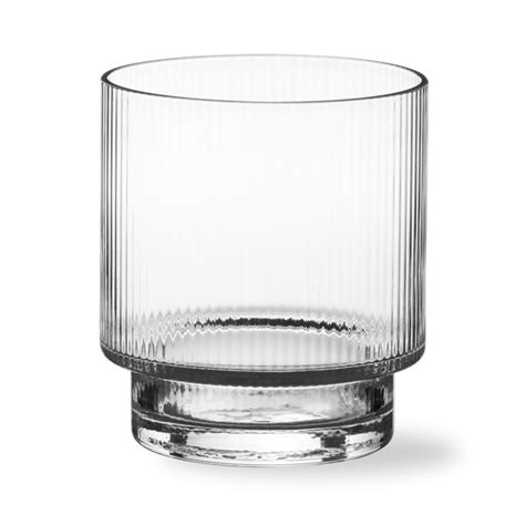 Modern Optic Double Old Fashioned Glasses Set Of 4 Williams Sonoma