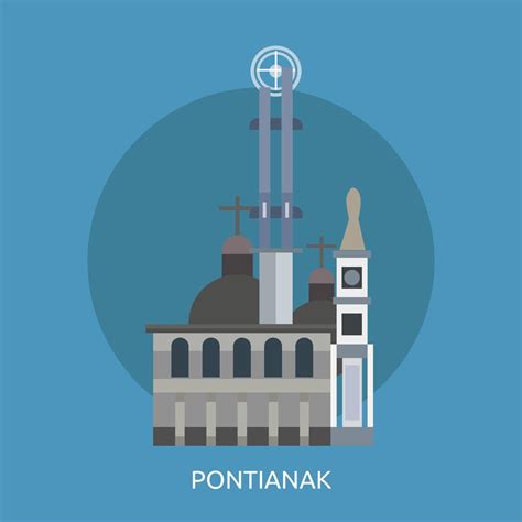 pontianak conceptual illustration design  vector art  vecteezy