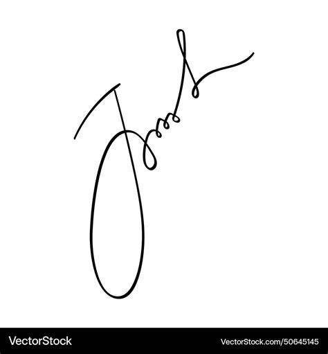 Handwritten fictitious signature scribble Vector Image