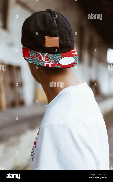 Side View Of Man Wearing Cap Stock Photo Alamy