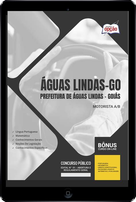 Apostila Prefeitura De Águas Lindas Go Em Pdf Motorista Ab