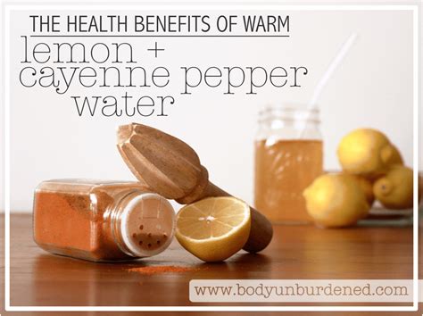 The Health Benefits Of Warm Lemon And Cayenne Pepper Water Body