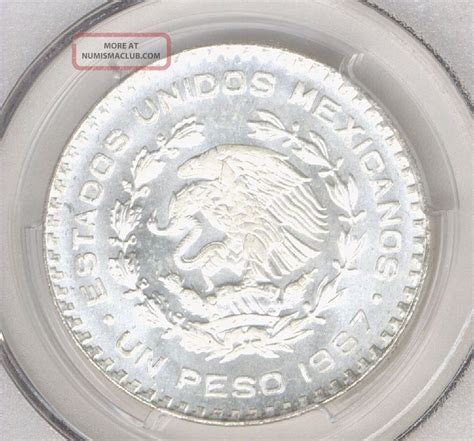 Mexico Mo Silver Peso Pcgs Ms