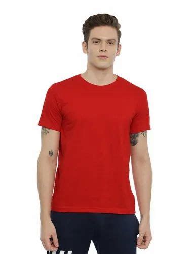 Plain Men Half Sleeves Cotton T Shirts Round Neck At Rs In Bengaluru