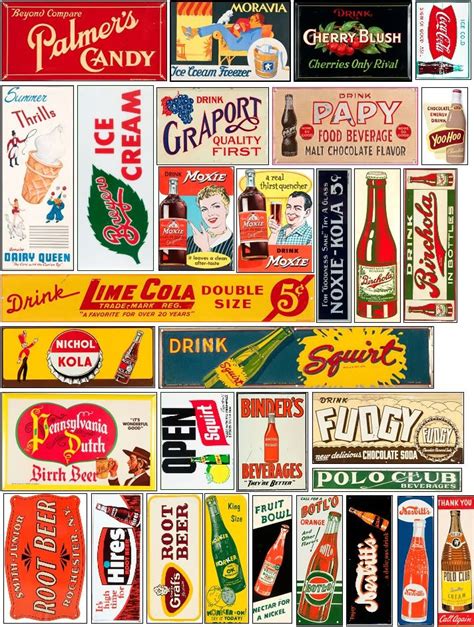 50 s diner signs art sticker set diner retro vintage etsy – Artofit